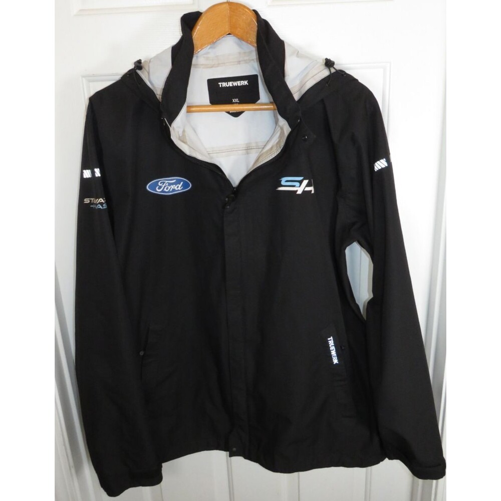 Truewerk Stormshell Hooded Jacket Mens XXL Stewart-Haas Racing Ford F1